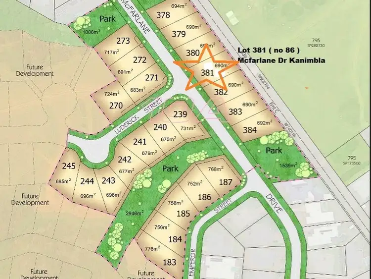 LOT 381, 86 Mcfarlane Drive, Kanimbla QLD 4870