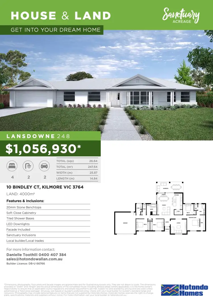 Second view of Homely land listing, 10A Bindley Court, Kilmore VIC 3764