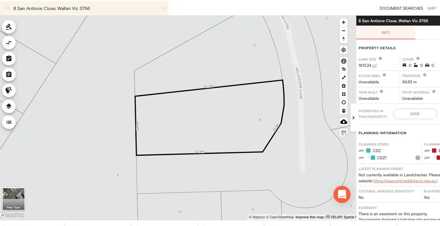 Main view of Homely land listing, 8 San Antione Close, Hidden Valley VIC 3756