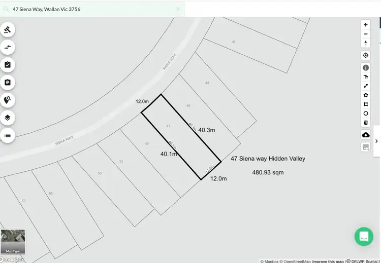 Main view of Homely land listing, 47 Siena Way, Hidden Valley VIC 3756