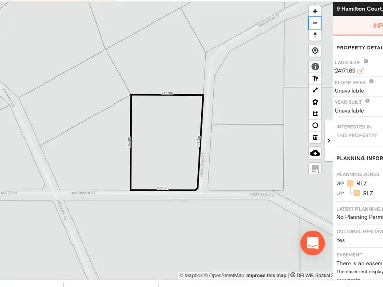 Main view of Homely land listing, 9 Hamilton Court, Heathcote VIC 3523