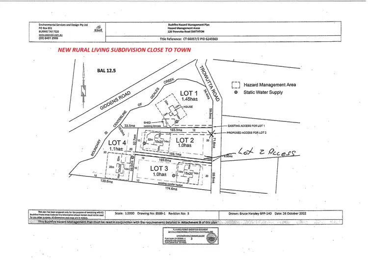 Fourth view of Homely land listing, Lot 4 Lot 4 Trowutta Road, Smithton TAS 7330