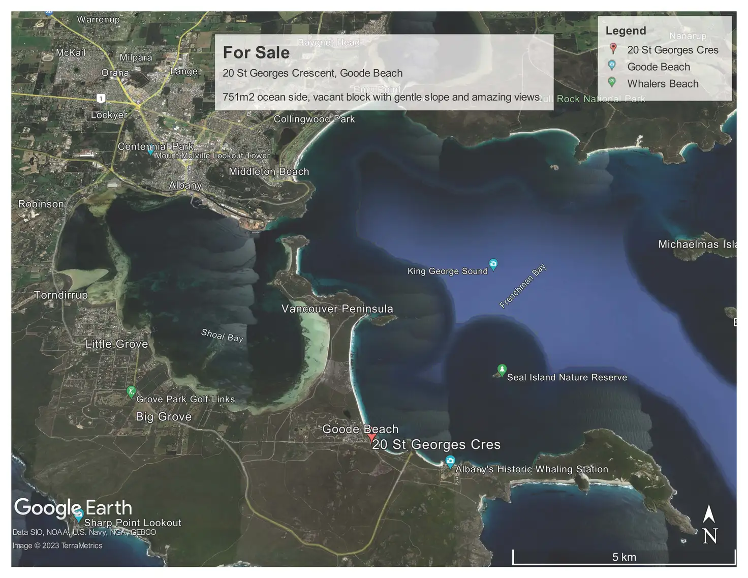 Main view of Homely land listing, 20 St Georges Crescent, Goode Beach WA 6330
