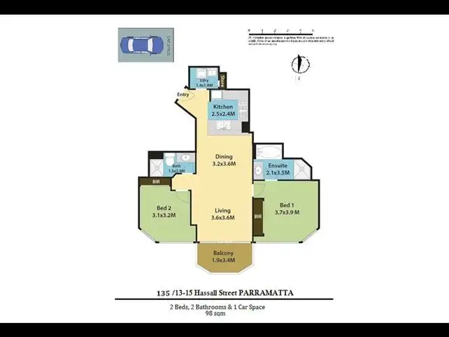 Fifth view of Homely apartment listing, 135/13-15 Hassall St, Parramatta NSW 2150