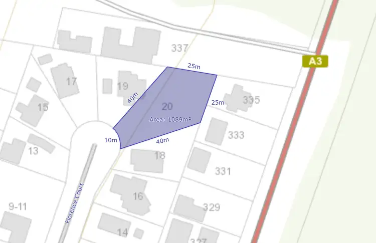 Third view of Homely land listing, 20 Florence Court, Beaumaris TAS 7215