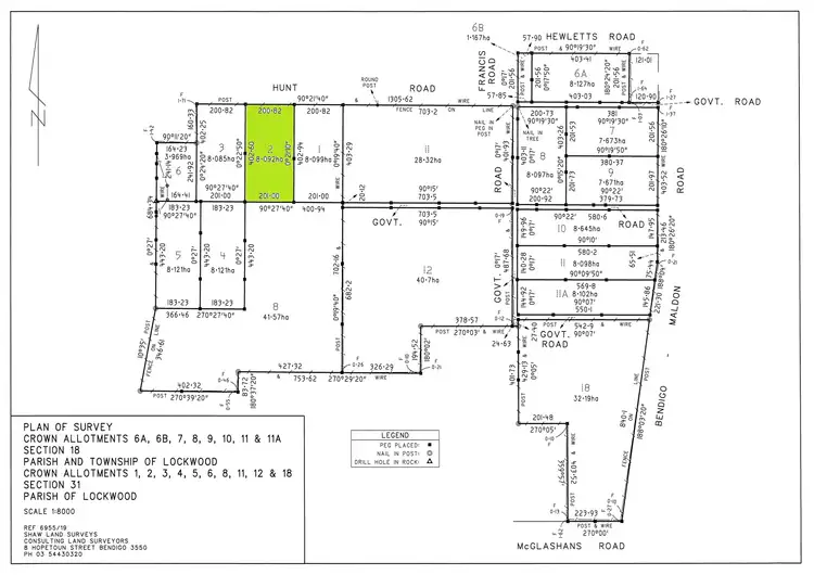 Third view of Homely land listing, 23 Hunt Road, Lockwood South VIC 3551