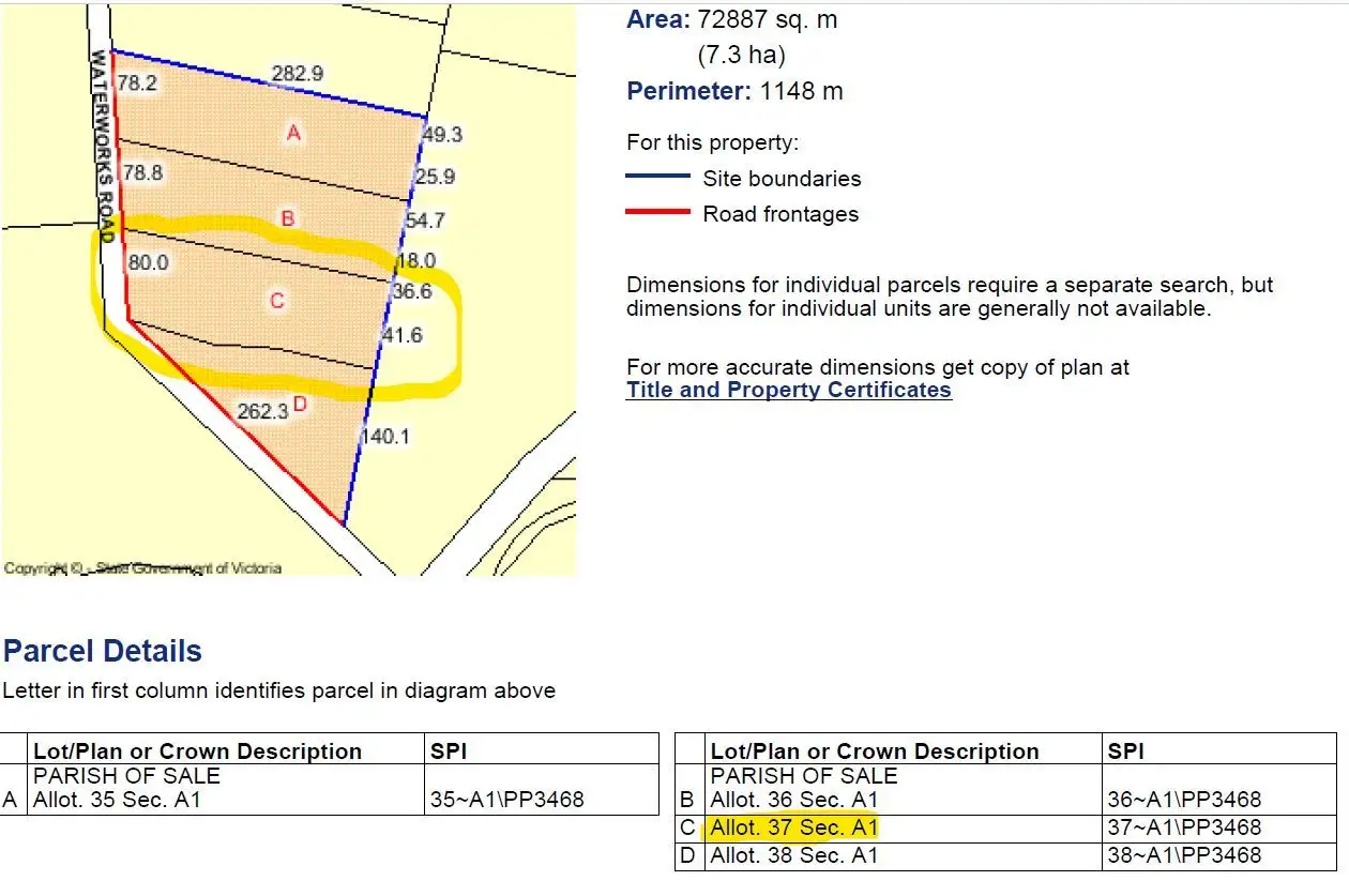 Main view of Homely land listing, 37 Waterworks Road, Sale VIC 3850