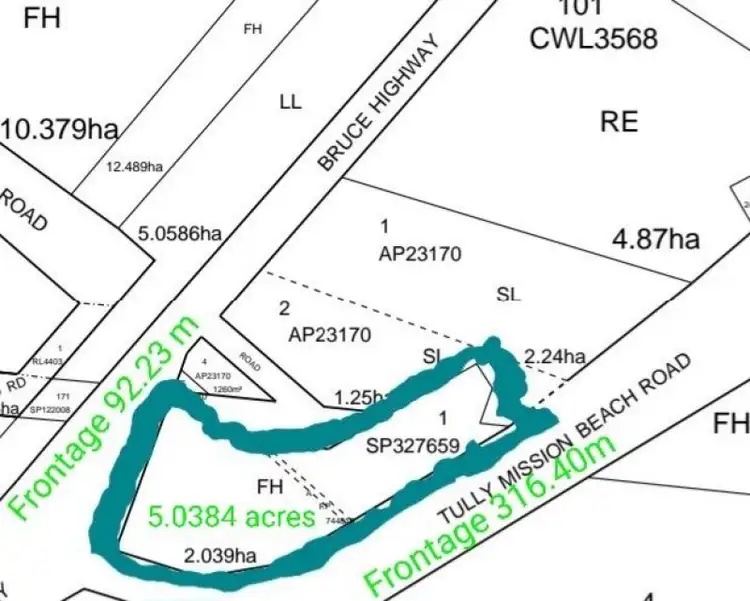 Lot 1 Tully Mission Beach Road, Birkalla QLD 4854