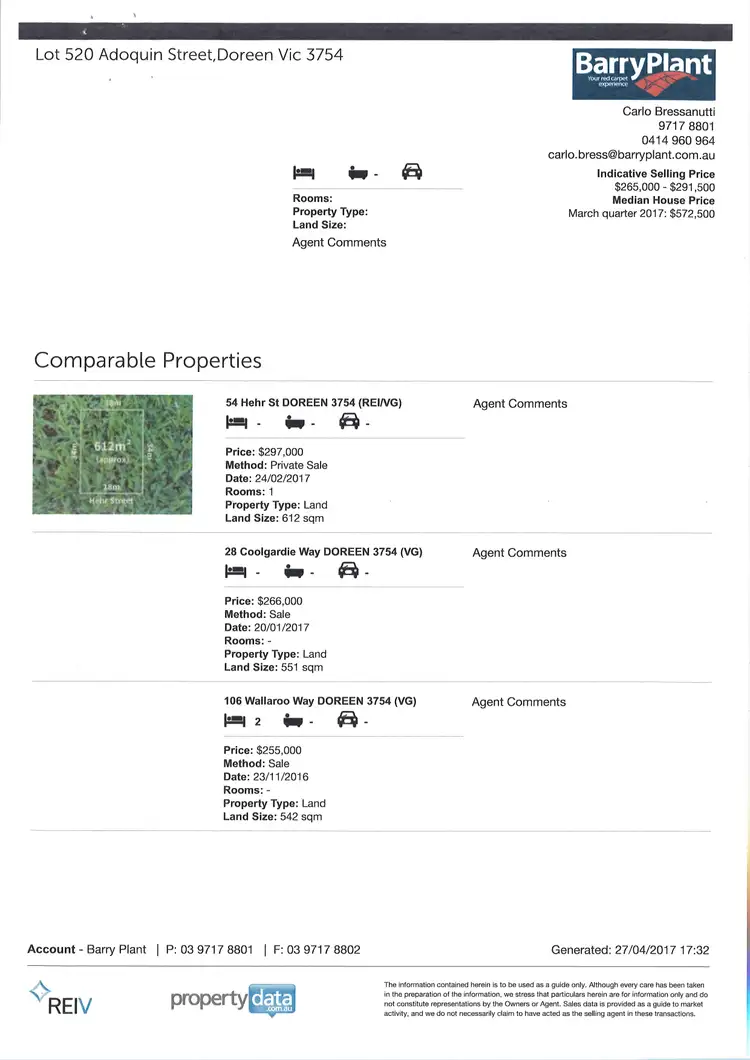 Third view of Homely land listing, Lot 520 Adoquin Circuit, Doreen VIC 3754