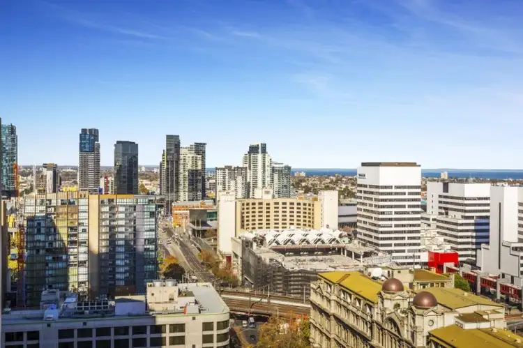 Main view of Homely apartment listing, 1911/620 Collins Street, Melbourne VIC 3000