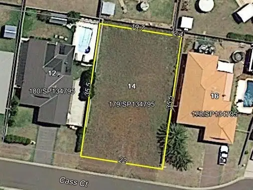 Main view of Homely land listing, 14 Cass Court, Oakey QLD 4401