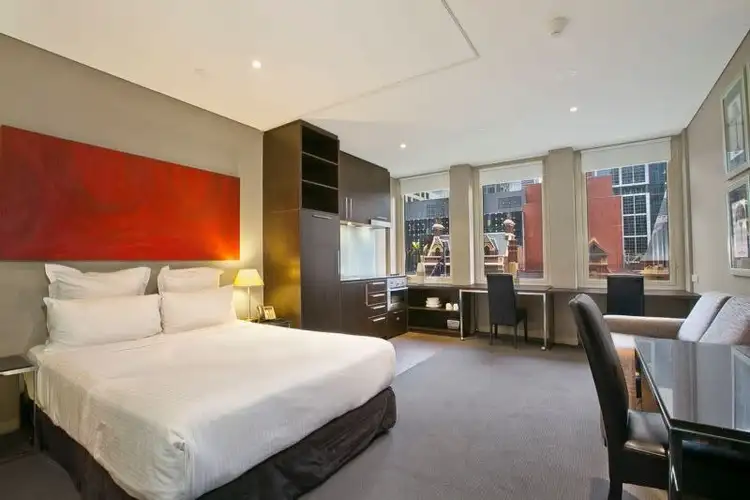 Main view of Homely studio listing, 708/480 Collins St, Melbourne VIC 3000