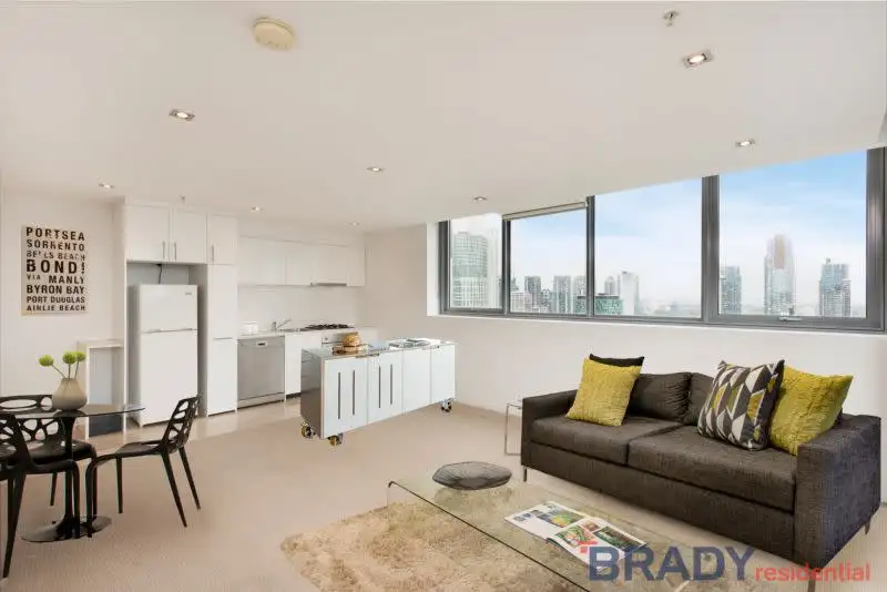 Main view of Homely apartment listing, 2707/8 Downie Street, Melbourne VIC 3000