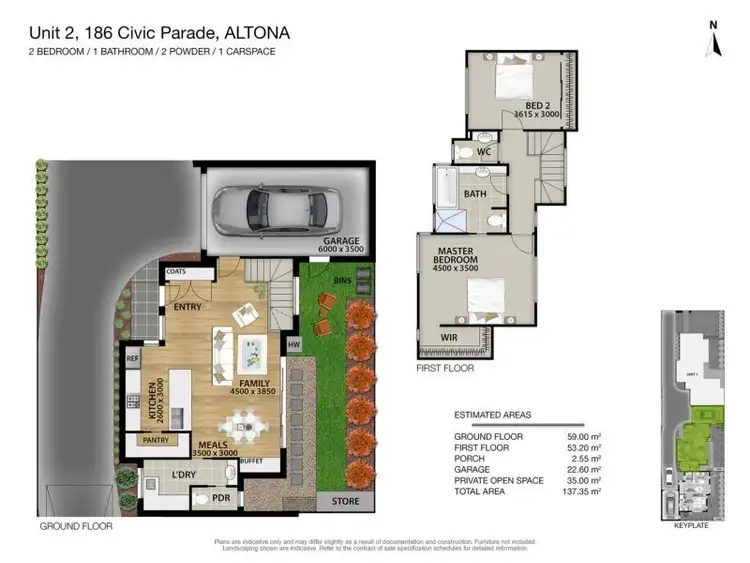 Second view of Homely townhouse listing, 2/186 Civic Parade, Altona VIC 3018