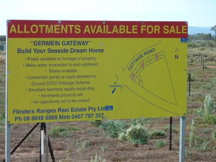 Main view of Homely land listing, 588 COTTAGE ROAD, Port Germein SA 5495