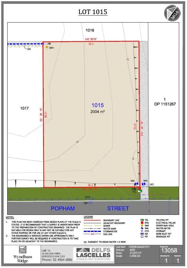 Second view of Homely land listing, Lot 1015 Popham Street, Wyndham Ridge, Greta NSW 2334