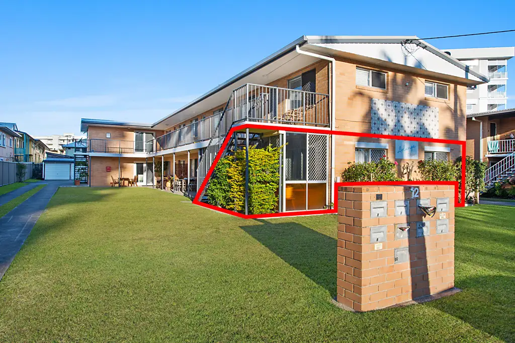 Main view of Homely unit listing, 1/12 Coyne Street, Kirra QLD 4225