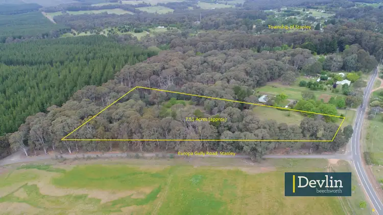 Main view of Homely land listing, LOT 10 Cnr Stanley & Europa Gully Roads, Stanley VIC 3747