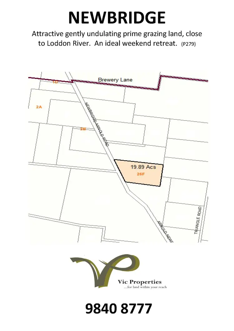 Third view of Homely land listing, LOT 26F, C/A 26F Arnold Newbridge Rd, Newbridge VIC 3551