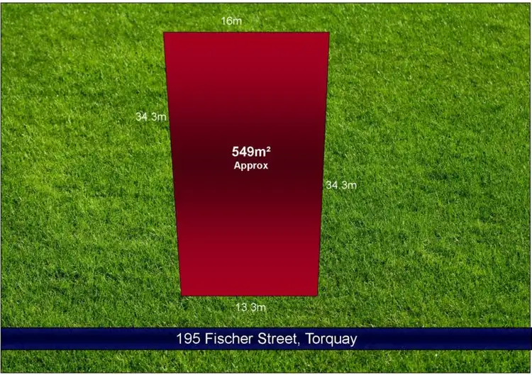 Main view of Homely land listing, 195 Fischer Street, Torquay VIC 3228