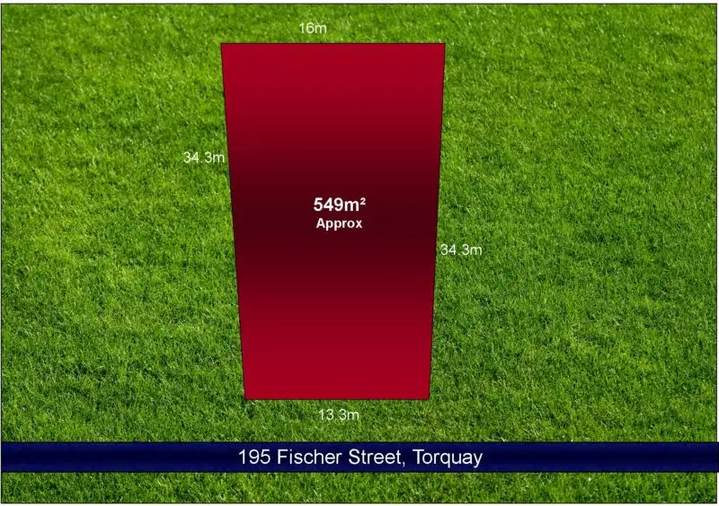 Main view of Homely land listing, 195 Fischer Street, Torquay VIC 3228
