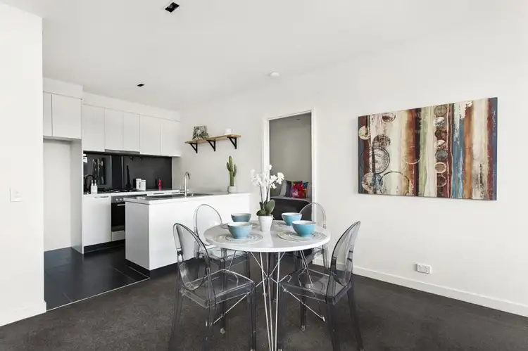 Third view of Homely apartment listing, 201/107 Hawke Street, West Melbourne VIC 3003