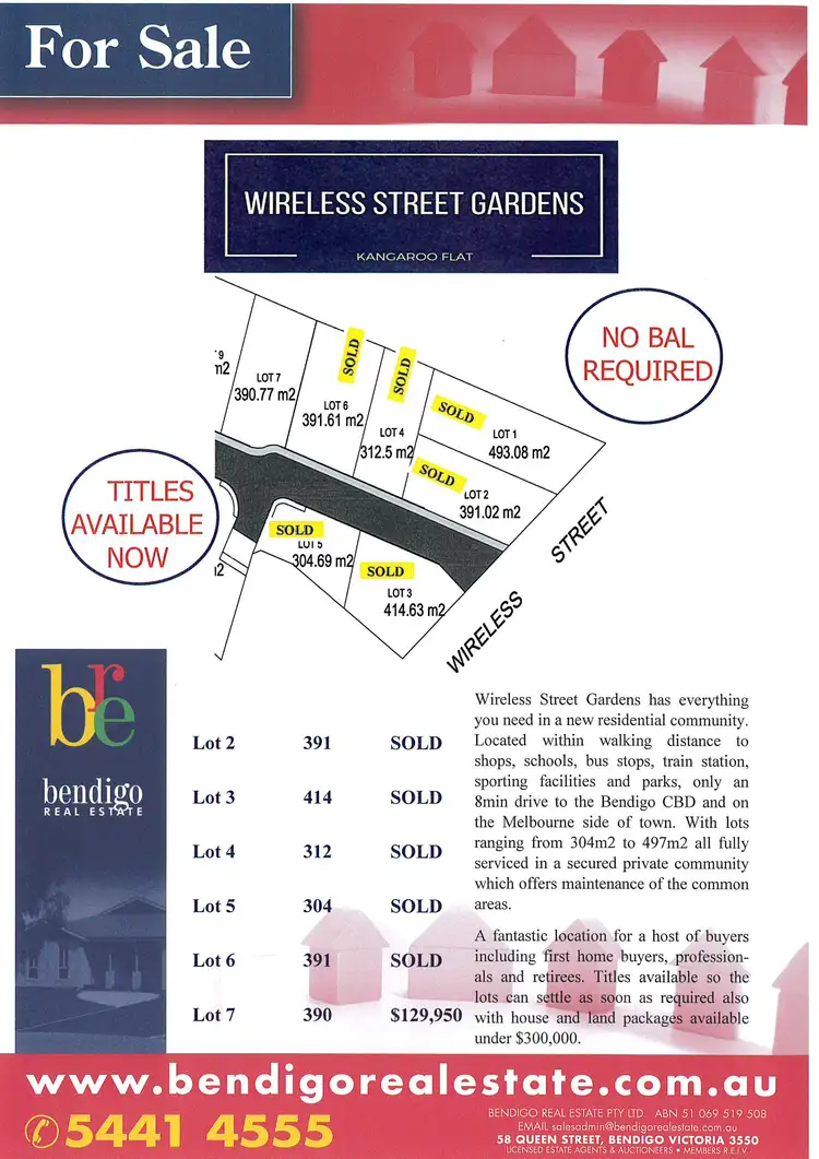 Main view of Homely land listing, Lot 12 Wireless Street, Kangaroo Flat VIC 3555