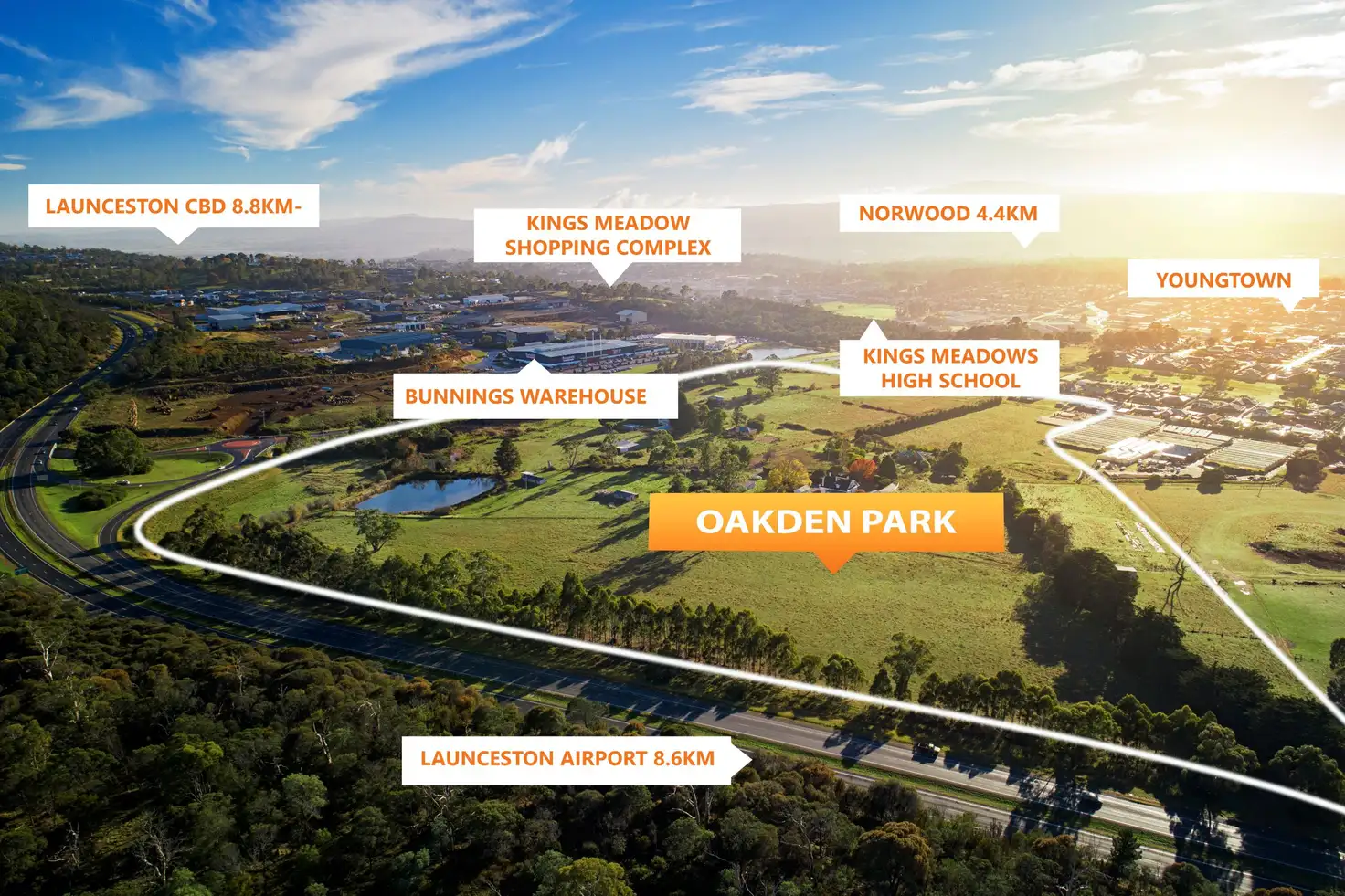 Main view of Homely land listing, LOT 97, Stage 5 Oakden Park, Youngtown TAS 7249