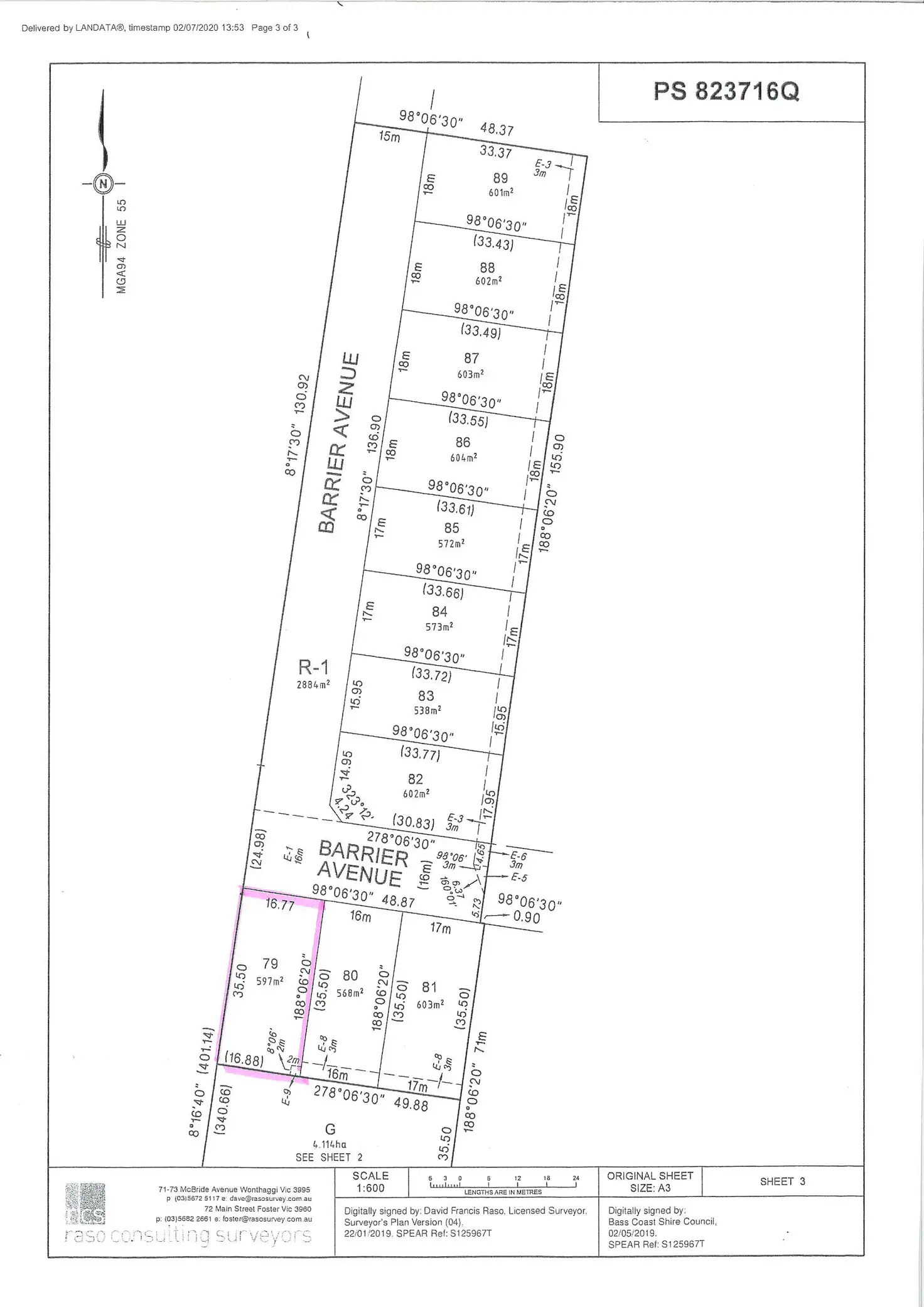 Main view of Homely land listing, LOT 79, 46 Barrier Avenue, Dalyston VIC 3992