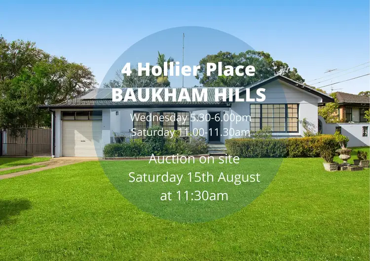 Main view of Homely house listing, 4 Hollier Place, Baulkham Hills NSW 2153