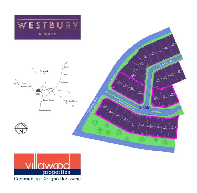 Main view of Homely land listing, LOT 8 Westbury Estate - Stage 1, Maiden Gully VIC 3551
