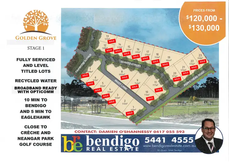 Main view of Homely land listing, LOT 16 Golden Grove - Stage 1, Jackass Flat VIC 3556