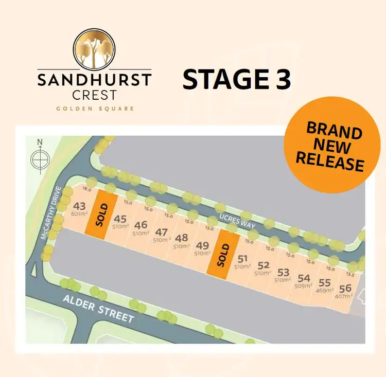 LOT 50 Sandhurst Crest , Stage 3,, Golden Square VIC 3555