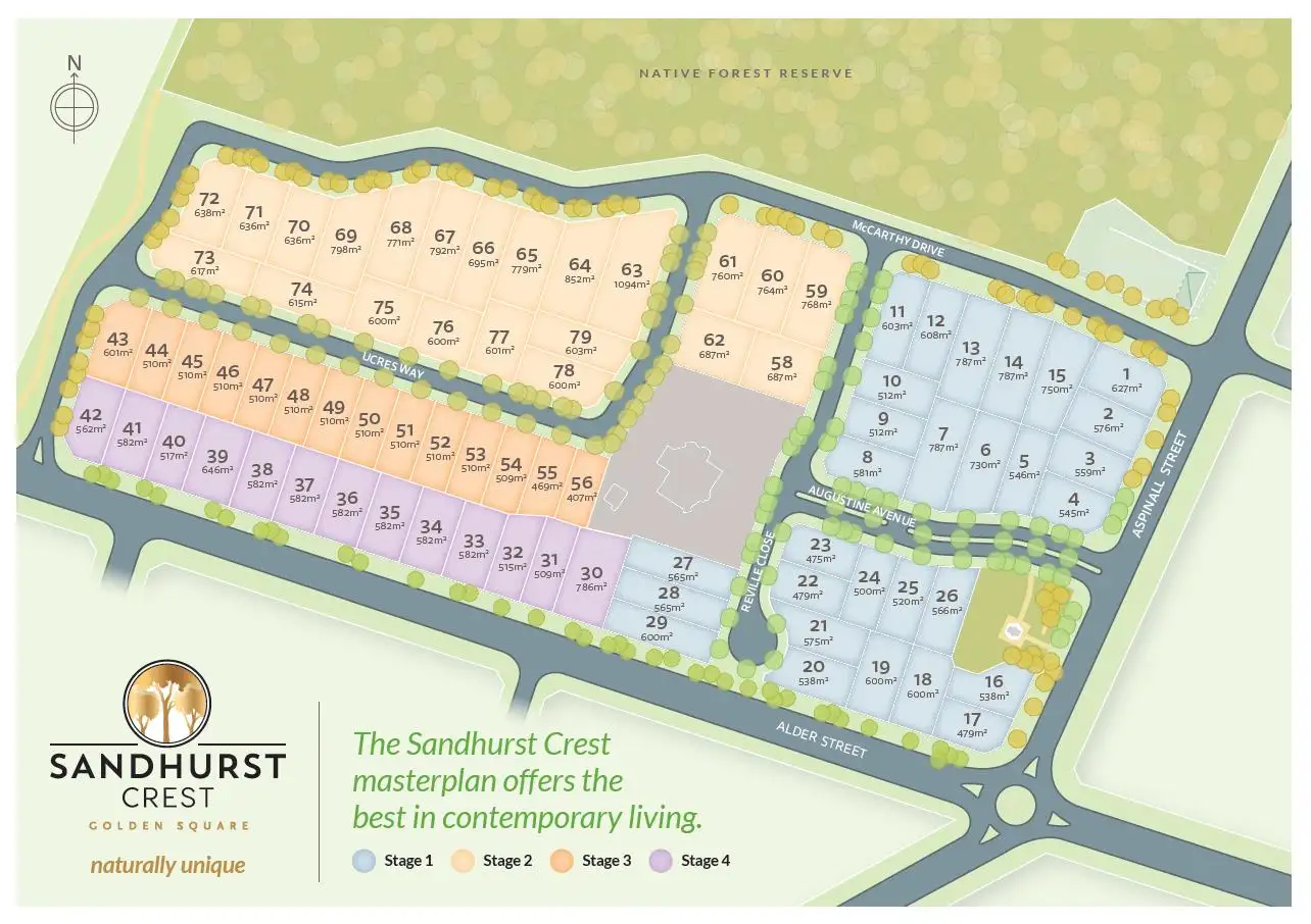 Main view of Homely land listing, LOT 70 Sandhurst Crest ,Stage 2. 134 -136 Aspinall St, Golden Square VIC 3555