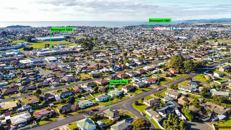 Third view of Homely house listing, 1 Harvil Way, Devonport TAS 7310