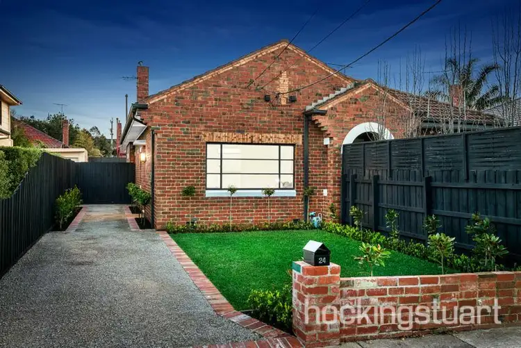 Main view of Homely semi-detached listing, 24 Brooklyn Avenue, Caulfield South VIC 3162