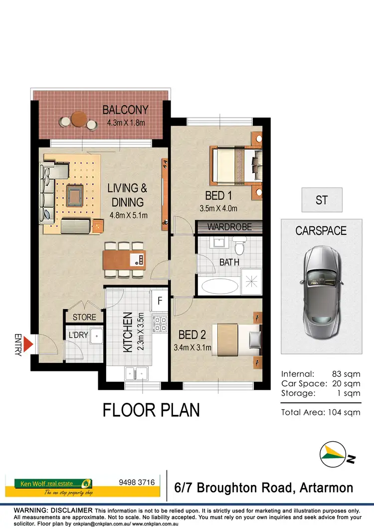 Sixth view of Homely apartment listing, 6/7 Broughton Road, Artarmon NSW 2064