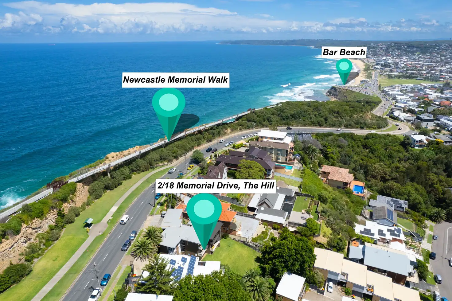Main view of Homely unit listing, 2/18 Memorial Drive, The Hill NSW 2300