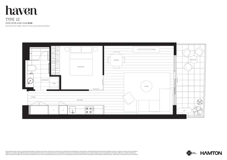 Fifth view of Homely apartment listing, 508/6 Acacia Place, Abbotsford VIC 3067