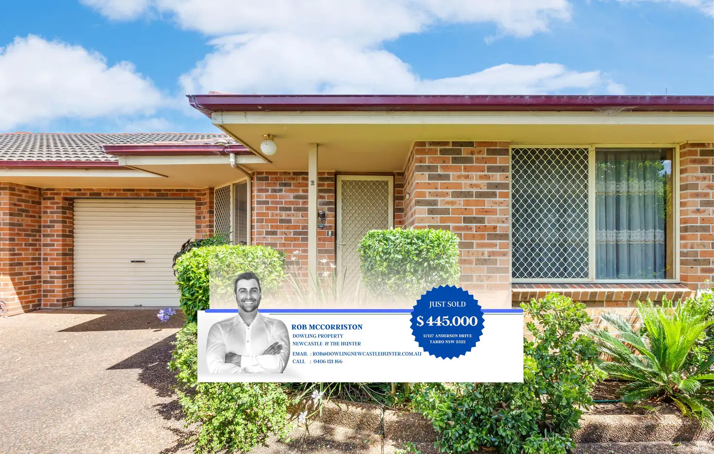 Main view of Homely villa listing, 2/127 Anderson Drive, Tarro NSW 2322