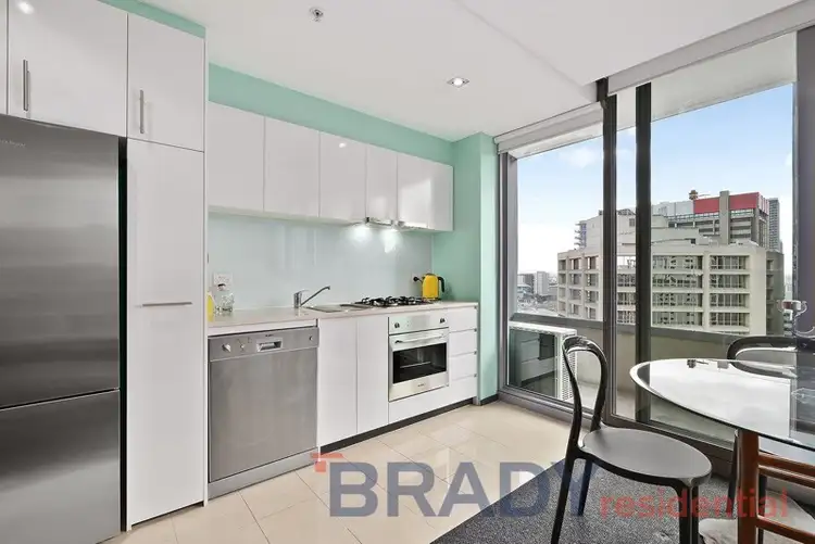 Second view of Homely apartment listing, 2303/8 Downie Street, Melbourne VIC 3000