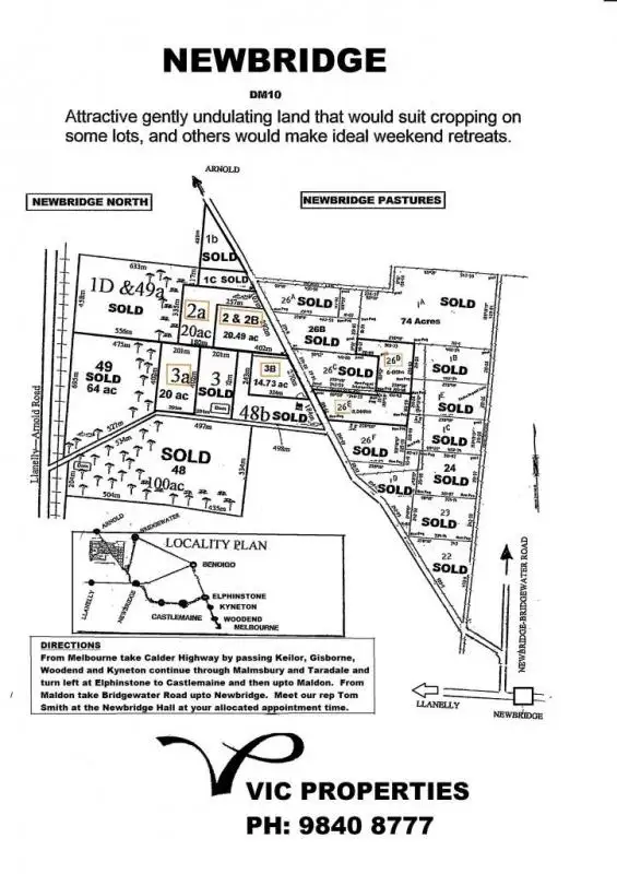 Second view of Homely land listing, LOT 3B Arnold-Newbridge Road, Newbridge VIC 3551
