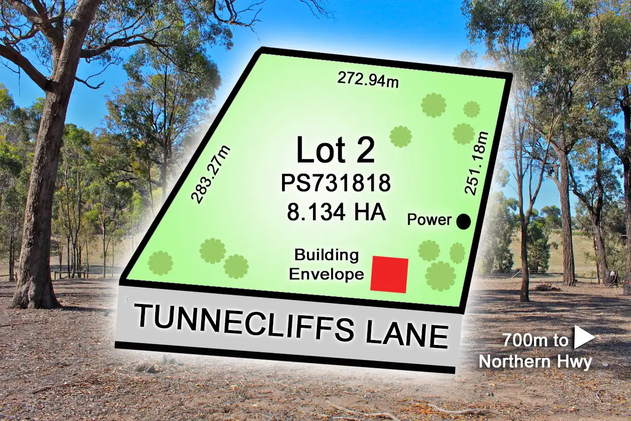 Main view of Homely land listing, PS731818/Lot 2 Tunnecliffs Lane, Heathcote VIC 3523