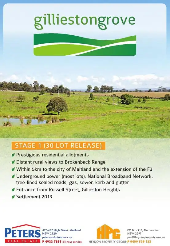 Main view of Homely land listing, Lot 128 Lavender Close, Gillieston Heights NSW 2321