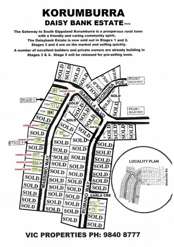 Third view of Homely land listing, LOT 51/37 Isabella Boulevard, Korumburra VIC 3950