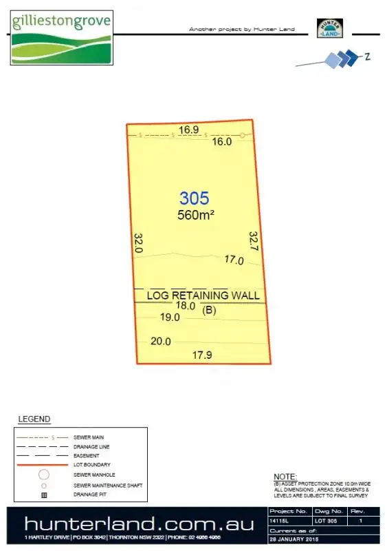 Main view of Homely land listing, LOT 305 Holland Avenue, Gillieston Heights NSW 2321