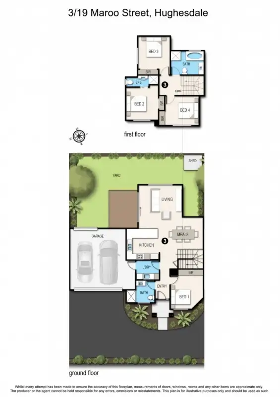 Seventh view of Homely townhouse listing, 1-3/19 Maroo Street, Hughesdale VIC 3166