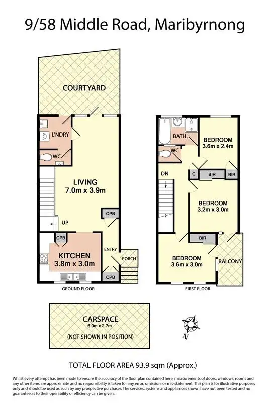 Fifth view of Homely townhouse listing, 9/58 Middle Road, Maribyrnong VIC 3032
