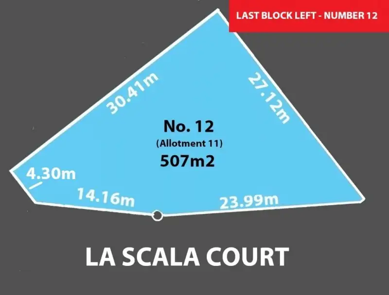 Main view of Homely land listing, 12 La Scala Court, Paradise SA 5075