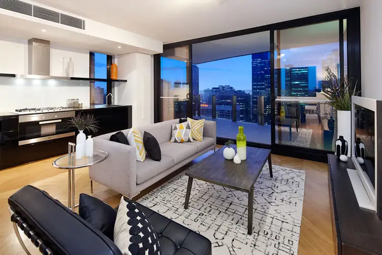 Second view of Homely apartment listing, 2908/27 Little Collins, Melbourne VIC 3000